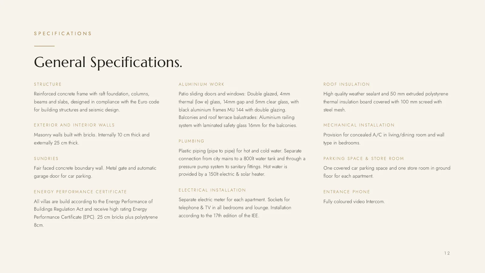 JAS brochure specifications