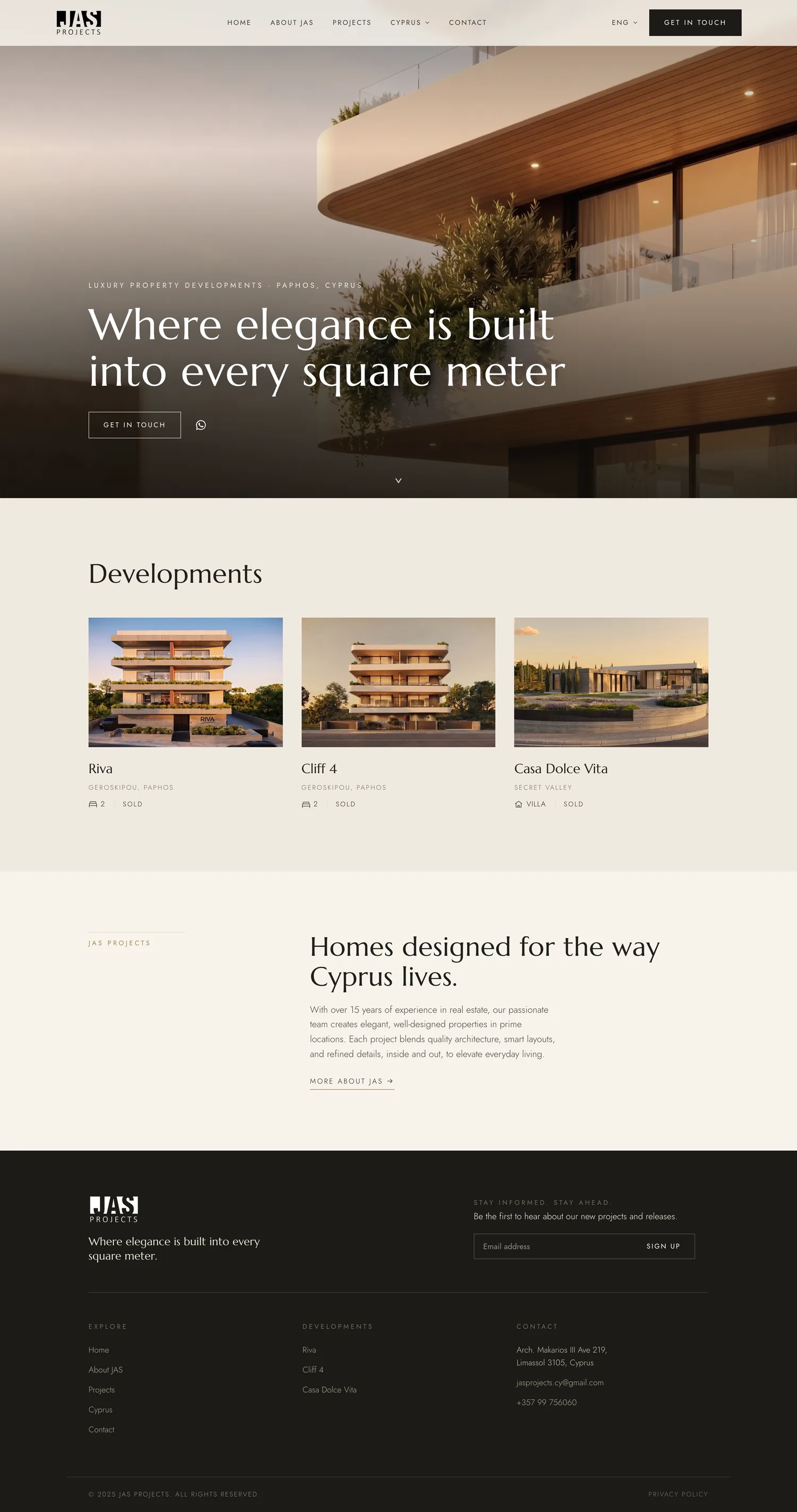 JAS Projects homepage